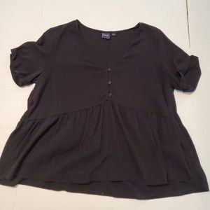 Gap button front peplum blouse